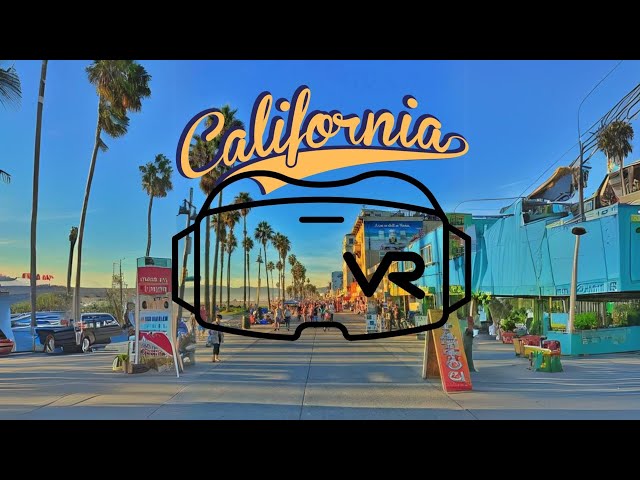 Experience Venice Beach in 360° VR | LA's Iconic Street Performers & Busy Boardwalk 4K