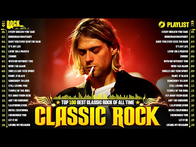 Classic Rock Playlist 70s And 80s 🔥 Queen, Led Zeppelin, Aerosmith, ACDC, U2, The Beatles