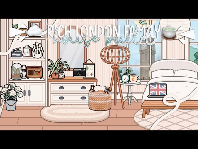 Rich London Family House Build 🏡🇬🇧 | *with voice* | Toca Boca