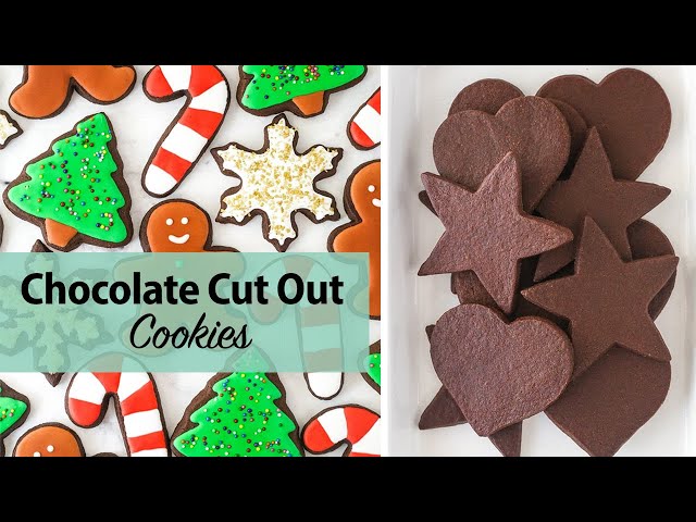 Chocolate Cutout Sugar Cookies