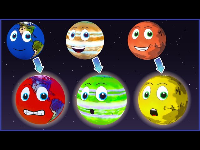 WHAT IF the Planets Changed Colours? | Planets and Space for Kids | Solar System