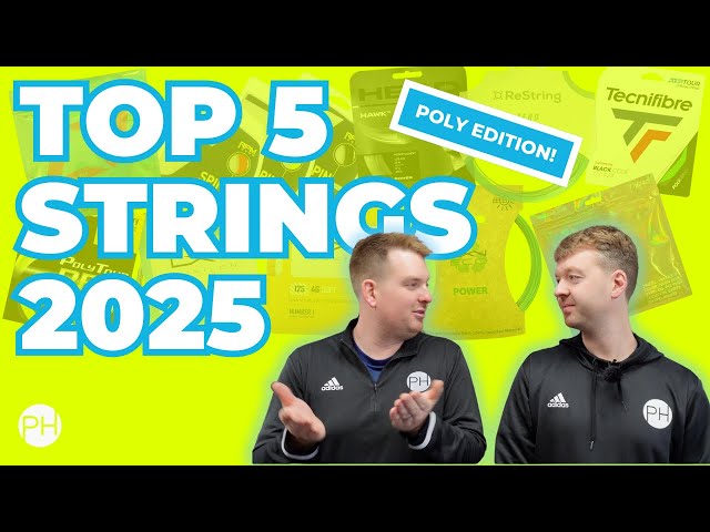 REVIEW: THE TOP 5 TENNIS STRINGS 2025 | POLY VERSION | STRING REVIEW | COMPARISON | PH Tennis