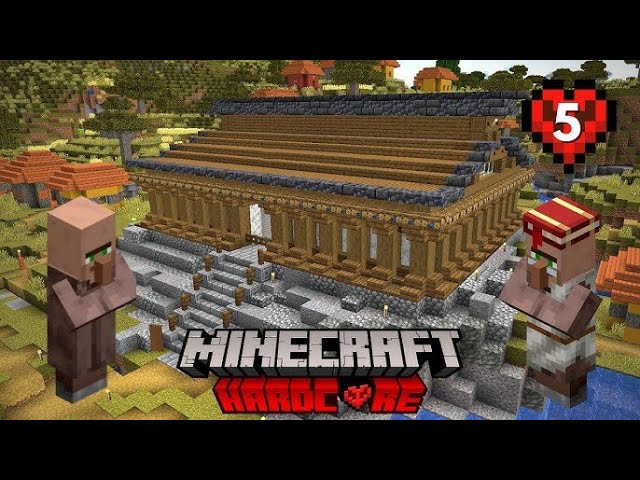 MAKING A VILLAGER TRADING HALL IN MINECRAFT HARDCORE #2 || MINECRAFT || D GAMERZZ ||