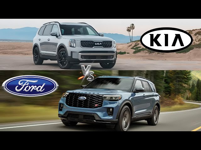 "2025 Ford Explorer vs. 2024 Kia Telluride: Which SUV Reigns Supreme?"