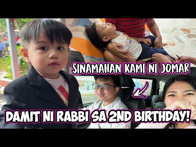 NAGPATAHI KAMI NG DAMIT PARA SA 2ND BIRTHDAY NI RABBI! SINAMAHAN KAMI NI JOMAR! | Jacq Tapia