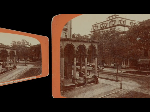 Grand Union Hotel from Congress Hall Bridge, Saratoga (VR 3D still-image)