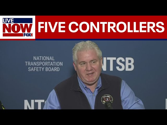 NTSB confirms there were 5 controllers in DCA tower | LiveNOW from FOX