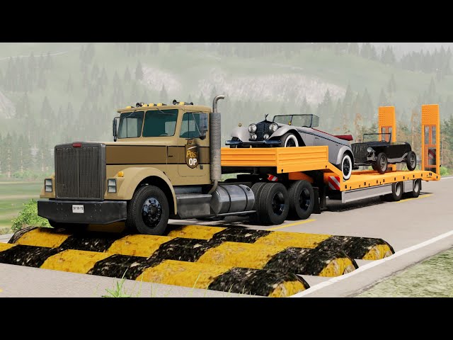 Cars and Trucks vs Speed Bumps #105 | BeamNG Drive |🤜 Truck &Too