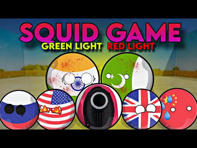 SQUID GAME 🔥 [Countryballs Edition✅️] [Green & Red Light❤️‍🔥] Episode 1|| Crazy Mapping