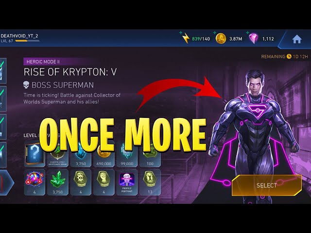 Boss Superman Down Again | Rise of Krypton | Solo Raids | Injustice 2 Mobile