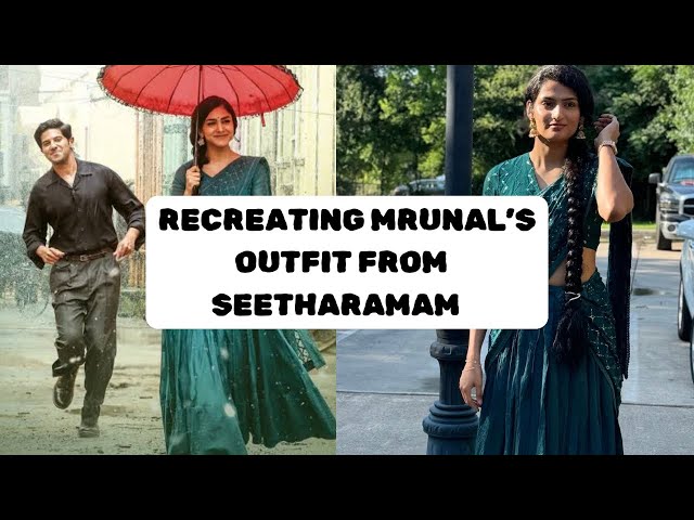 Outfit from Scratch || Recreating Mrunal’s look from Seetharamam || IT Diaries Telugu #trending