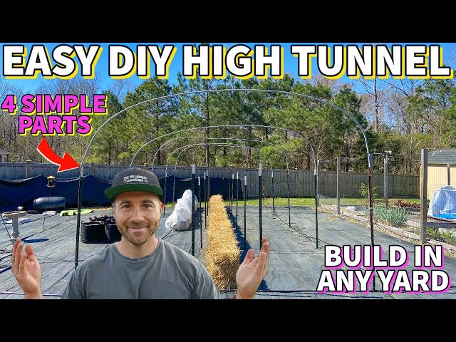 This Easy DIY High Tunnel Can Be Built In ANY Yard For Gardening