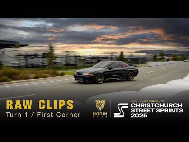 TURN 1 - Raw Clips From Sunday | Rodin Cars Christchurch Street Sprint 2025