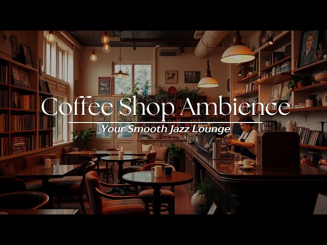 Coffee Shop Ambience - Relaxing Jazz to study and relax to - Smooth Jazz MIx for a lazy day