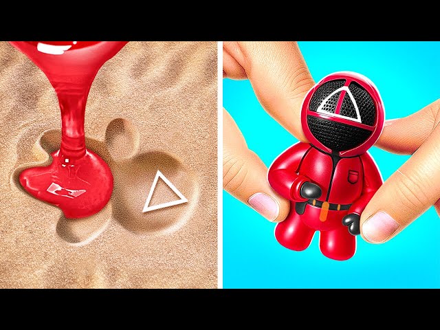 Squid Game Season 2 Squishy vs Paper Crafts *DIY Gamebooks & Fun Fidgets*