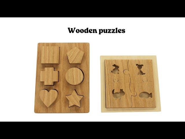 Two Wooden Puzzles For Young Children