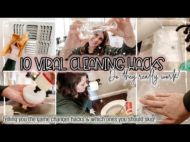 10 VIRAL TikTok Cleaning Hacks! Ultimate Cleaning Motivation 2025