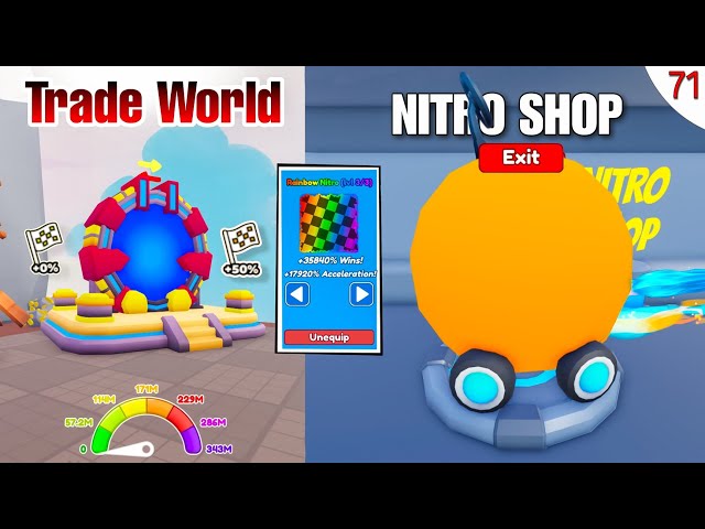 NEW Update - Trade World || Nitro Shop - Race Clicker Roblox #71