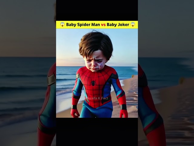 Baby Spider Man Vs Baby Joker 😱 #shorts