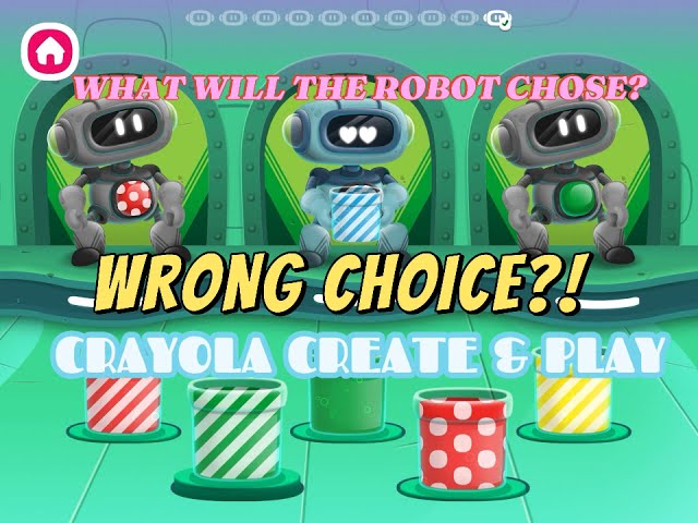 Colorful ROBOTS Crayola Experience! Crayola Create & Play Apple Arcade Kids Games: Crayon Fun-Learn