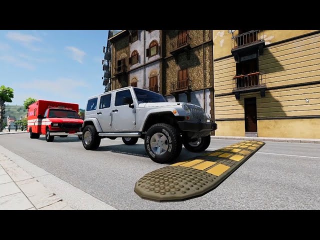 trucks and cars vs speed bump #3