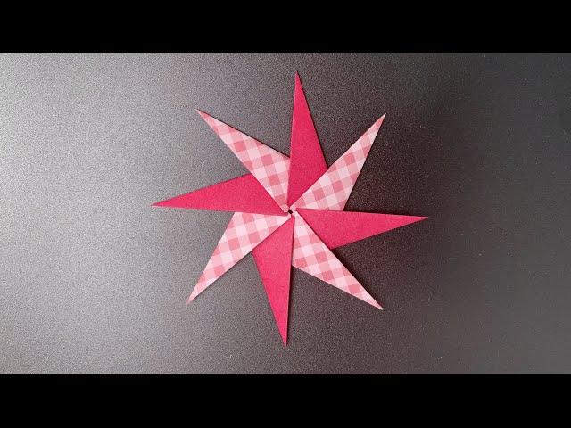 How to make a easy origami ninja star -  Shuriken