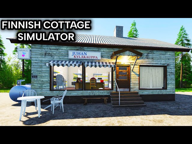 CLEANING THE TOILET, DRIVING TO THE STORE - Finnish Cottage Simulator