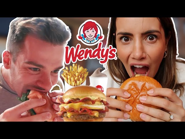 Brits Try WENDY'S in England for the First Time! 🍔🇬🇧