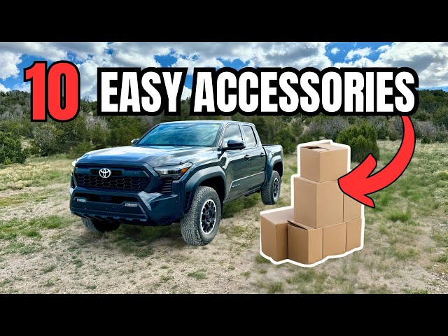 I Install 10 EASY & INEXPENSIVE accessories on my 2024 Toyota Tacoma!