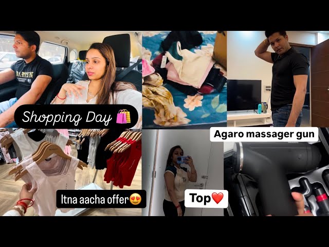 आज गए हम बहुत दिनों बाद Shopping पर🛍️||Ambience Mall ￼Trends Offer😍||Agaro Gun massager Review 🥰|| ￼