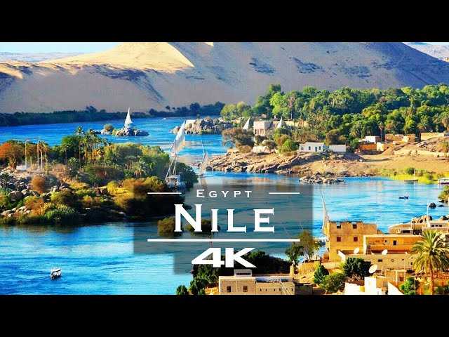 Nile River , Egypt 🇪🇬- by drone [4K]