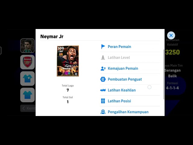 Sultan dapat Neymar jr Efik Accelaration Burst #efootball #efootball2025 #games #neymar