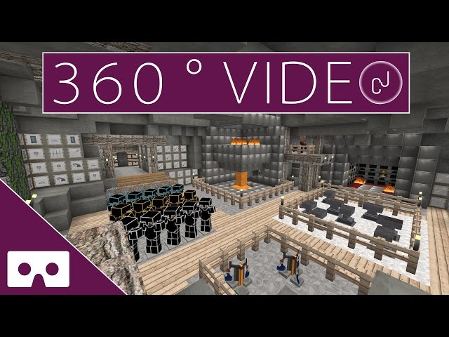 Minecraft Blacksmith Workshop 360° VR Timelapse