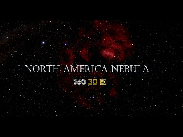 North America Nebula. 360 3D 8k