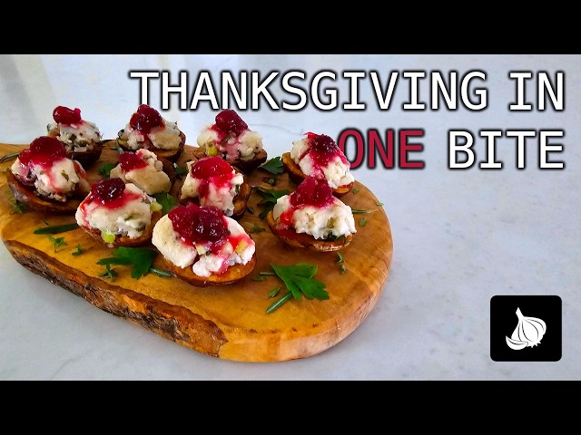 Winning Thanksgiving Dinner in One Bite - Turkey-Stuffed Potato Skins