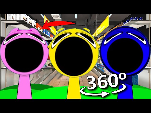 Pop Incredibox Sprunki In Supermarket 360 degree video #2