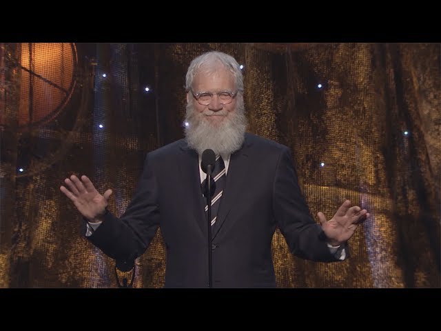 David Letterman Inducts Pearl Jam into the Rock & Roll Hall of Fame