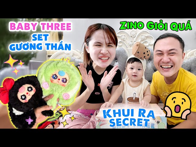 ZINO KHUI ĐƯỢC SECRET THỎ ĐEN HỒNG | UNBXO FULL SET BABY THREE GƯƠNG THẦN - VÊ VÊ CHANNEL