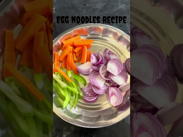 Egg Noodles Recipe #shortsvideo #eggnoodles #eggrecipe #youtubeshorts #recipe