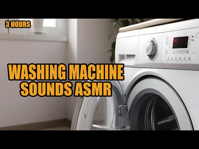 3 hours. Washing machine sounds ASMR