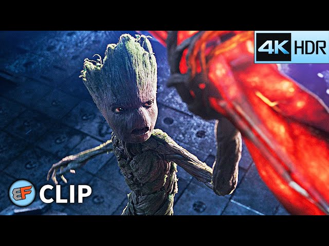 Making Stormbreaker - Groot Lifts Thor's Axe | Avengers Infinity War (2018) IMAX 4K HDR Movie Clip