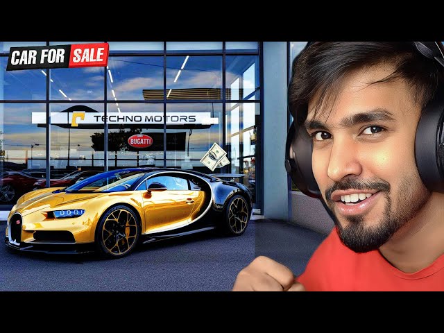 CAN I BUY THIS GOLDEN LUXURY SUPER CAR | TECHNO GAMERZ