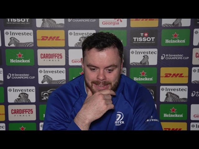 LEINSTER:  James Ryan ahead of the Bath Champions' Cup game