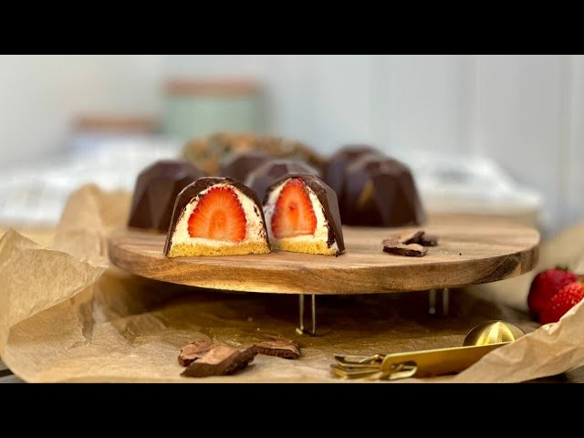 Incredibly delicious chocolate dessert! Strawberry cookies!