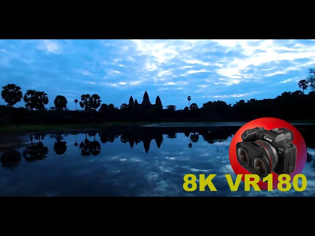 ANGKOR WAT a brief first look at start of the day CAMBODIA 8K 4K VR180 3D (Travel Videos ASMR Music)