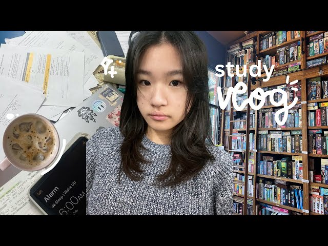 study vlog: realistic days in my life, what I eat in a day, meeting with friends to study, etc.