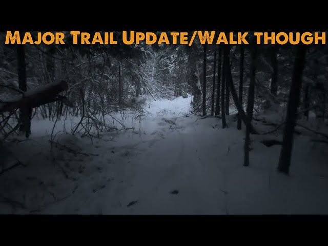 More Trail Improvements!  Walk though of my improved main trail though my cabin property.