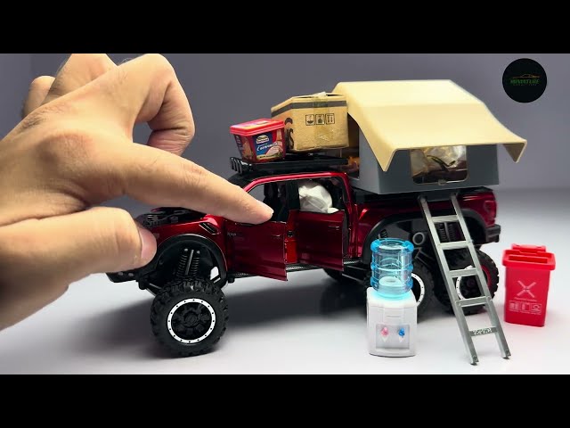 Most Realistic Ford Raptor 6X6 Off Roading Camping Truck Diecast Model Car Unboxing 🥰