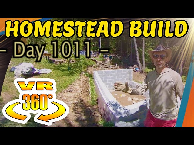 Homestead Build - Chicken Coop Foundation Finished