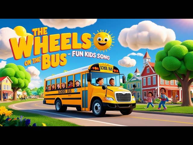 🎶 The Wheels on the Bus Song for Kids | Nursery Rhymes for Kids | Sing Along